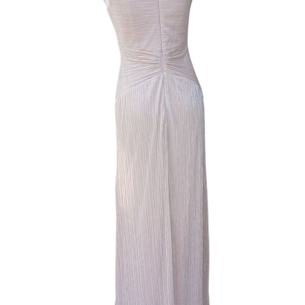 Xscape Cream Backless Gown